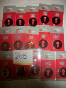 15 x Black Nickel Euro Escutcheon