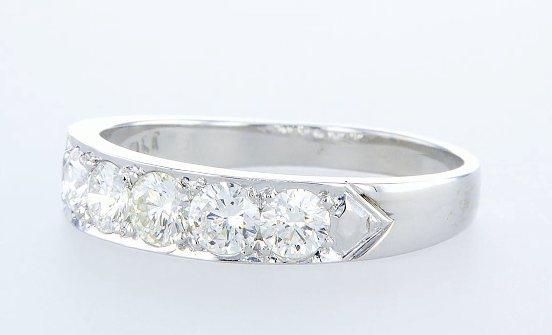 14 kt. White gold - Ring - 1.15 ct Diamond - Diamonds - Image 2 of 6