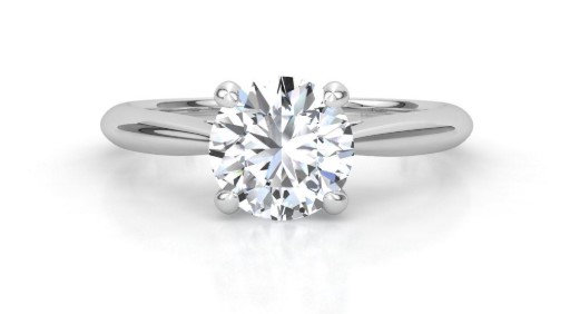 14K WHITE GOLD RING 1.01CT GIA CERT