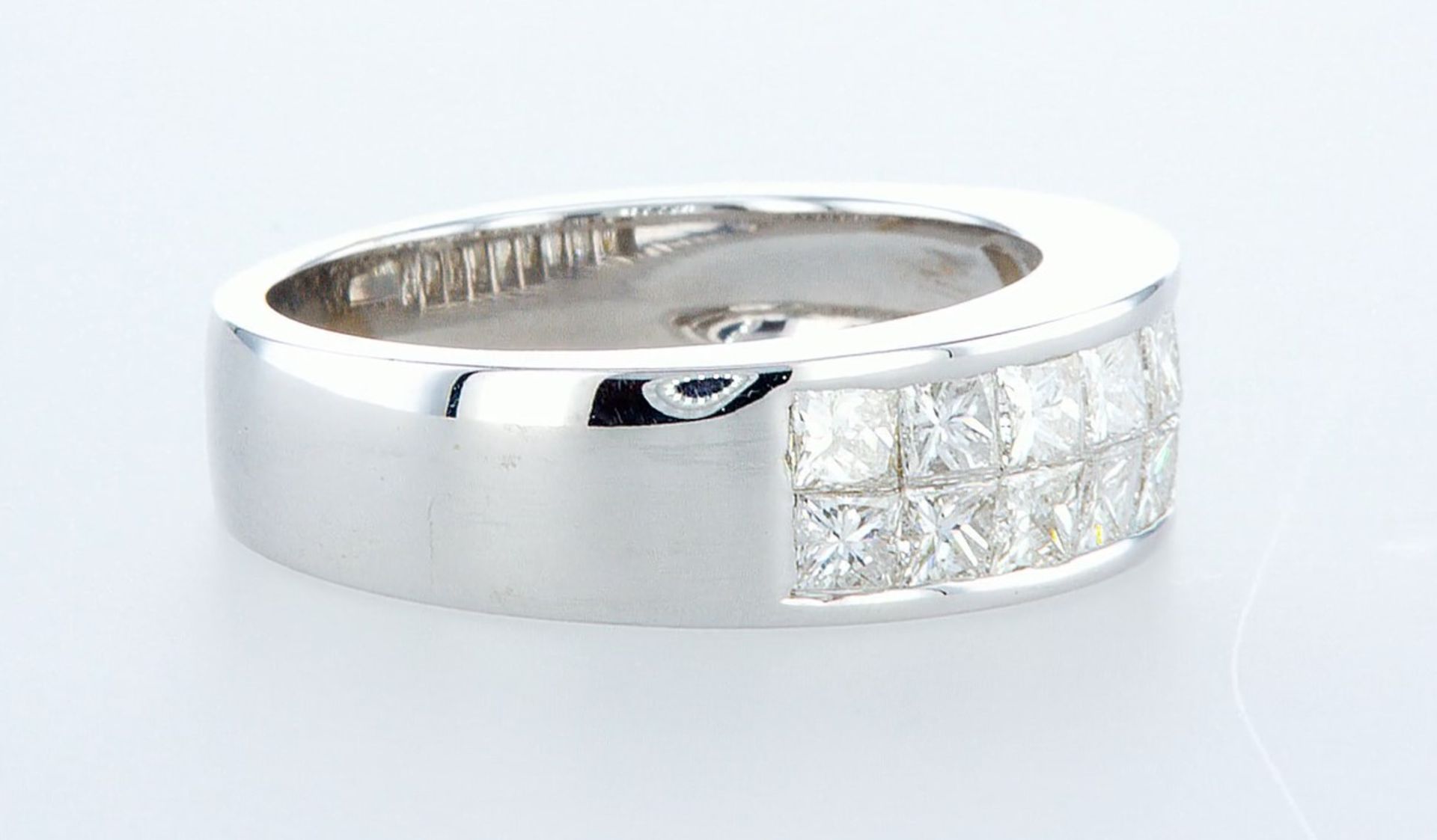 14 kt. White gold - Ring - 1.28 ct Diamond - Diamonds - Image 4 of 6