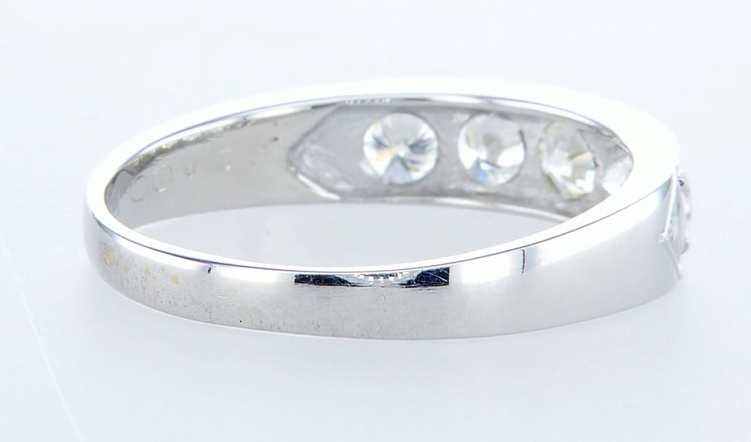 14 kt. White gold - Ring - 1.15 ct Diamond - Diamonds - Image 4 of 6