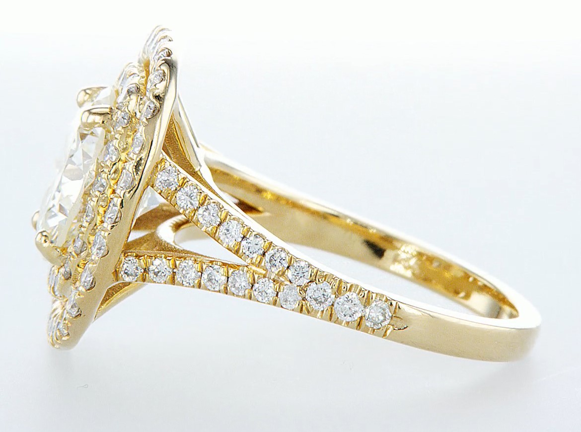 14 kt. Yellow gold - Ring - 3.54 ct Diamond - Diamonds - Image 6 of 8