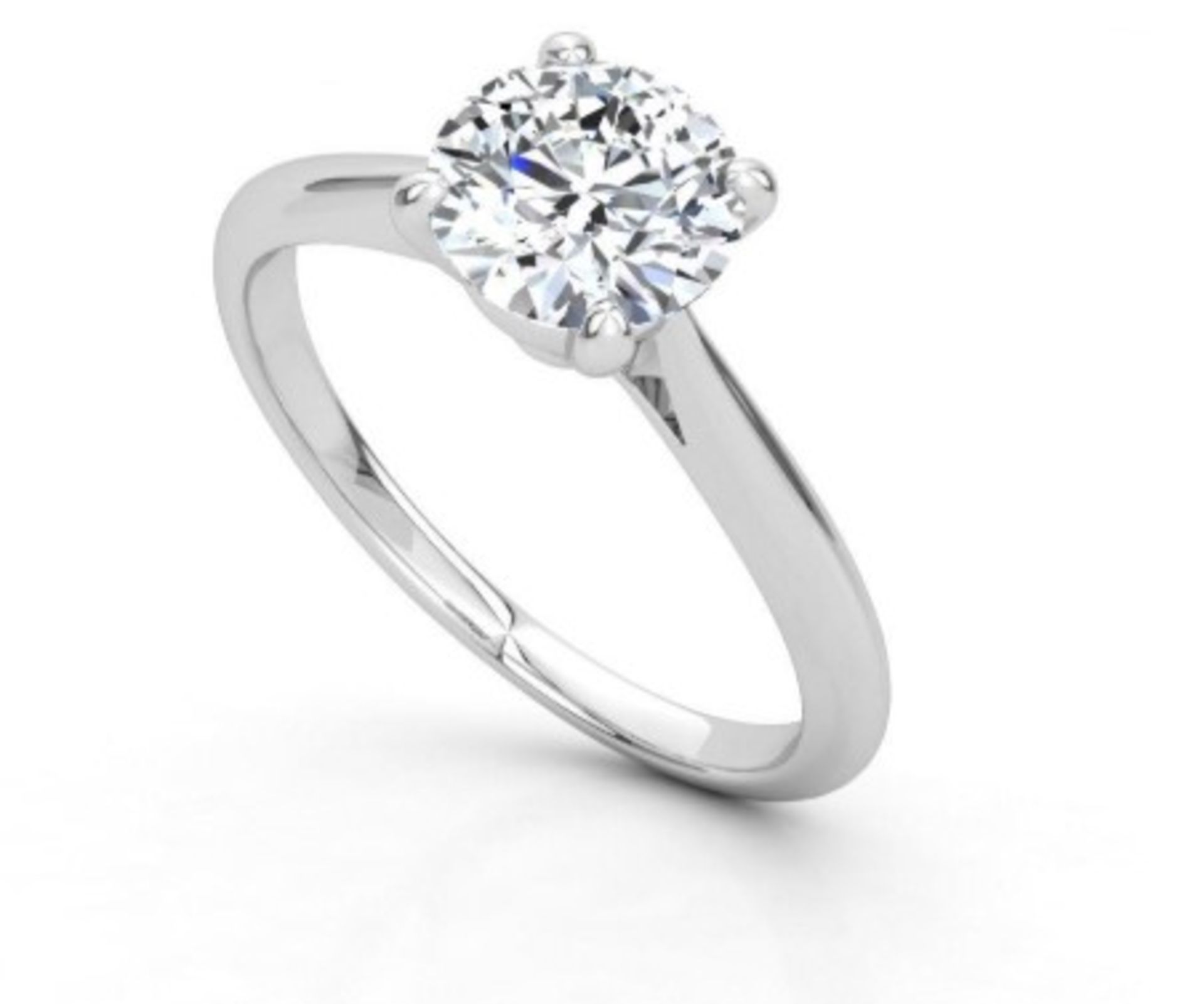 14K White gold ring 2.07ct gia cert - Image 2 of 3