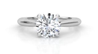 14K White gold ring 2.07ct gia cert