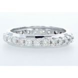 14 kt. White gold -Eternity Ring Diamond-1.00CTW