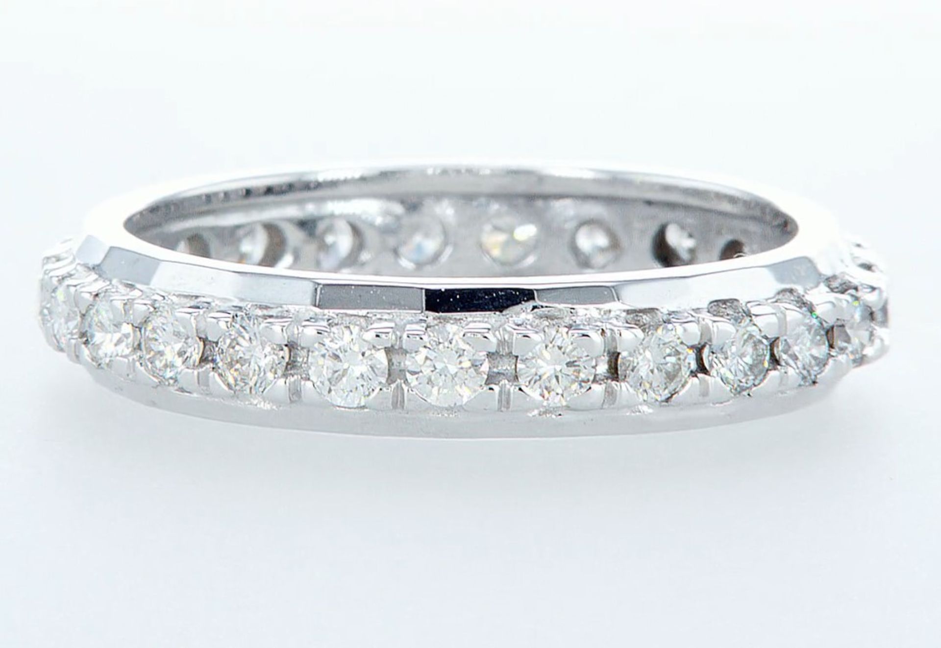 14 kt. White gold -Eternity Ring Diamond-1.00CTW