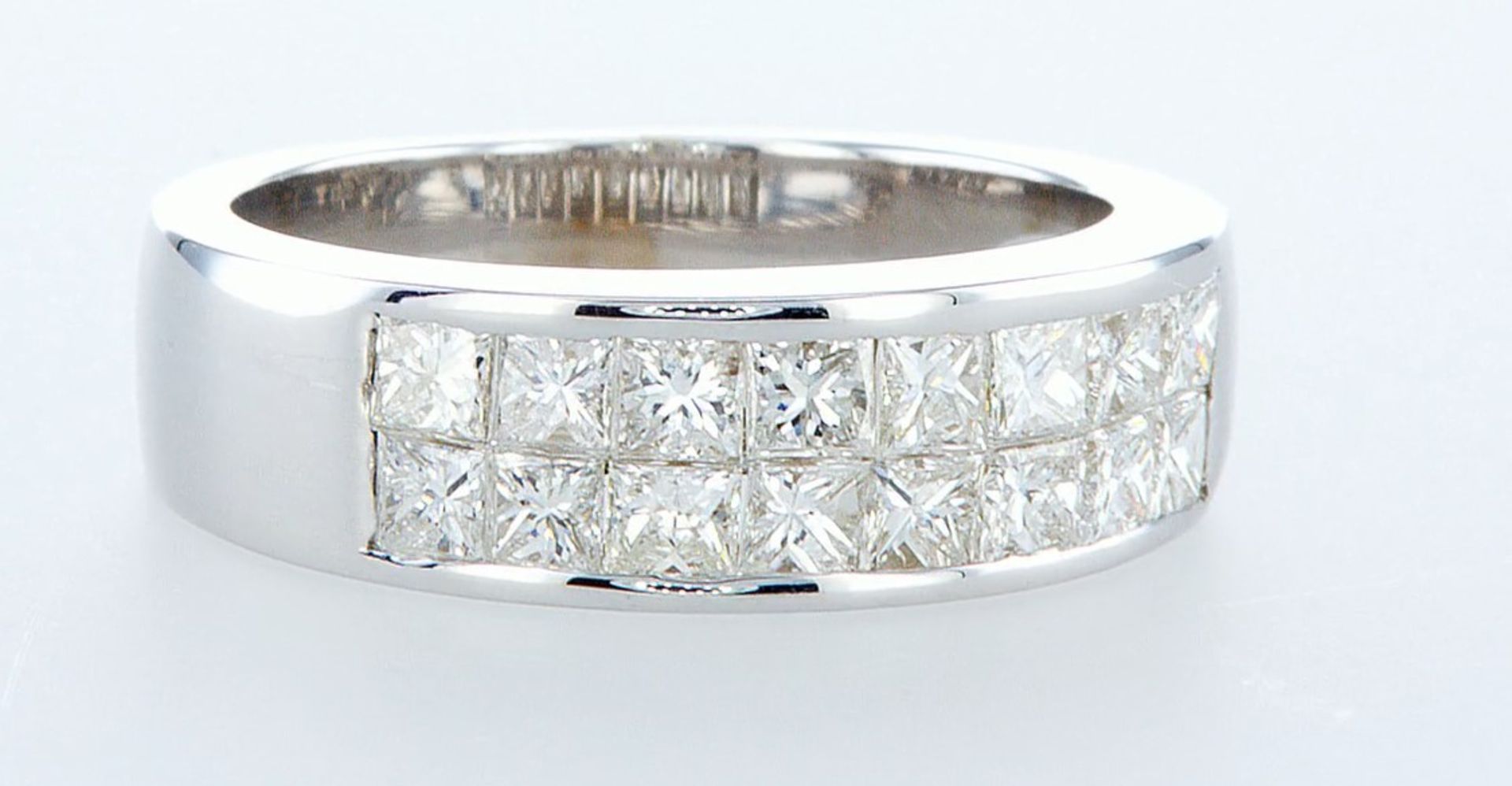 14 kt. White gold - Ring - 1.28 ct Diamond - Diamonds - Image 5 of 6