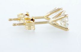 14 kt. Yellow gold - Earrings - 0.60 ct Diamond - Diamonds