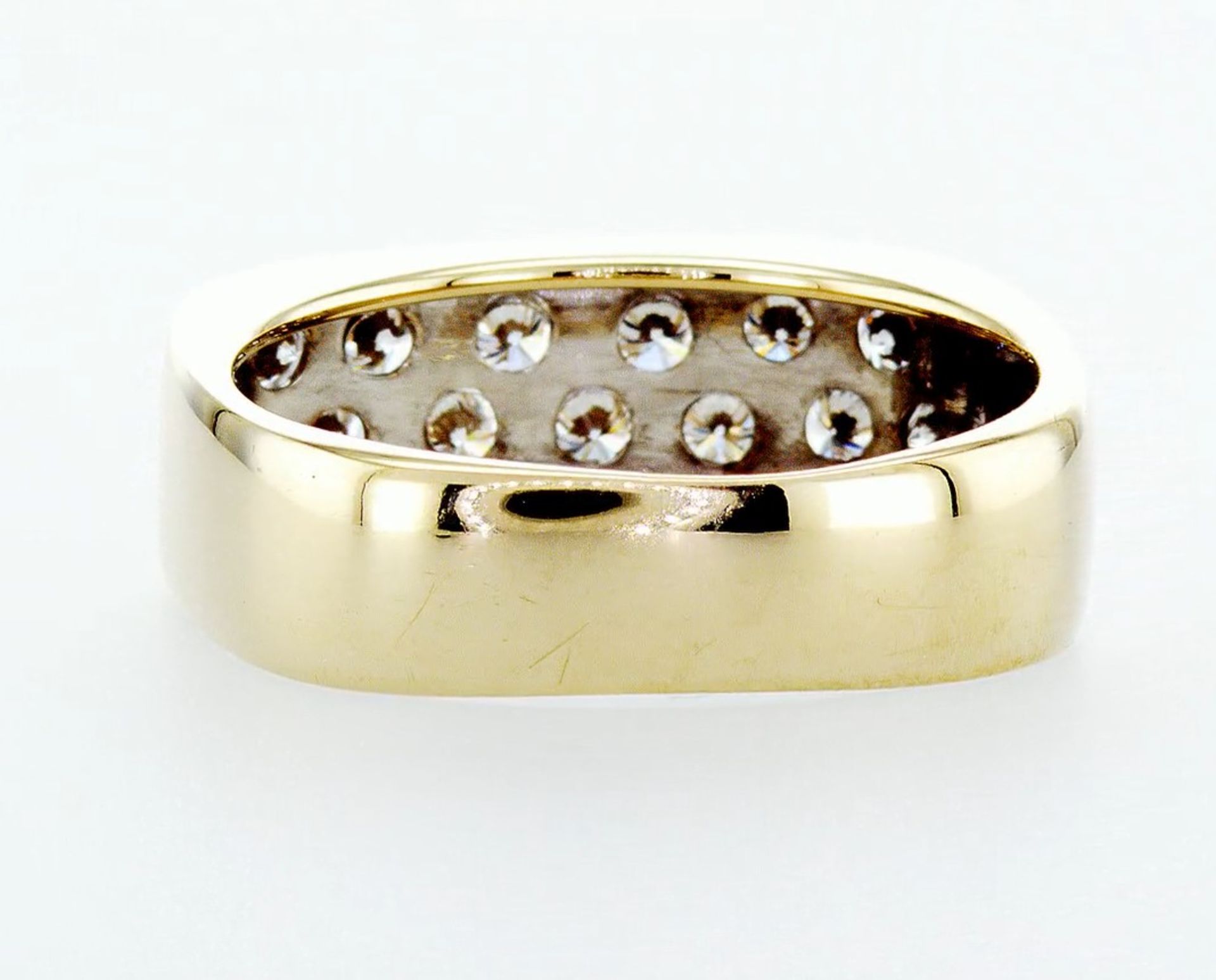 14 kt. White&Yellow gold - Ring Diamond-0.84CTW - Image 3 of 5