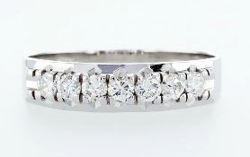 14 kt. White gold - Ring Diamond-0.49CTW