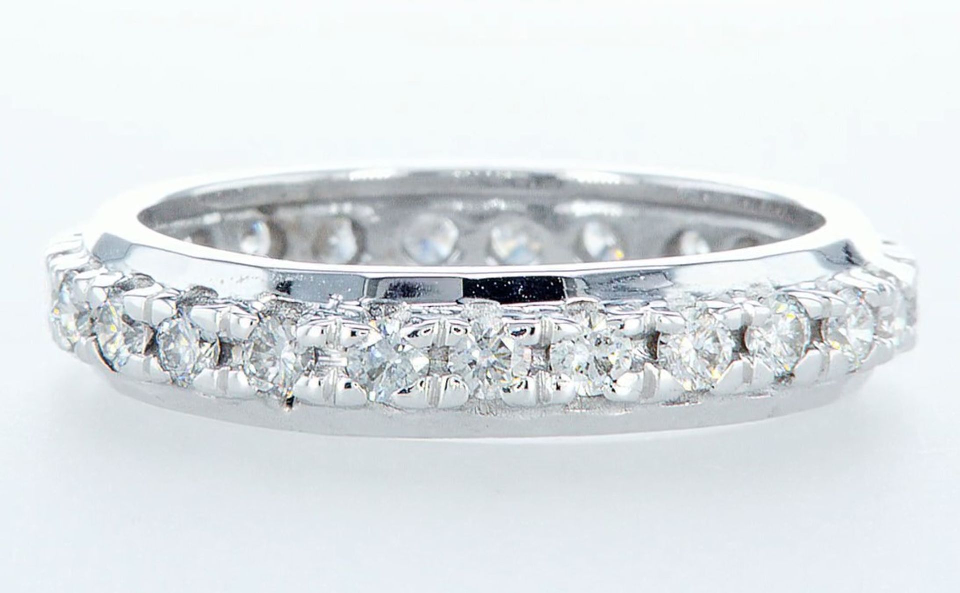 14 kt. White gold -Eternity Ring Diamond-1.00CTW - Image 3 of 4