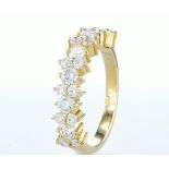 14 kt. Yellow gold - Ring - 1.26 ct Diamond - Diamonds