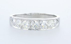 14 kt. White gold - Ring - 1.15 ct Diamond - Diamonds