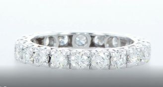 14 kt. White gold -Eternity Ring Diamond-1.81CTW