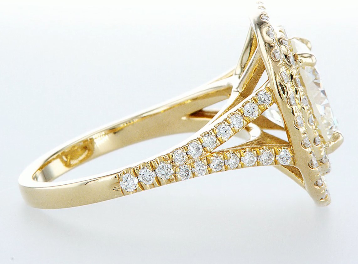 14 kt. Yellow gold - Ring - 3.54 ct Diamond - Diamonds - Image 2 of 8