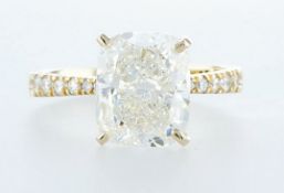 14 kt. Yellow gold - Ring - 4.66 ct Diamond - Diamonds