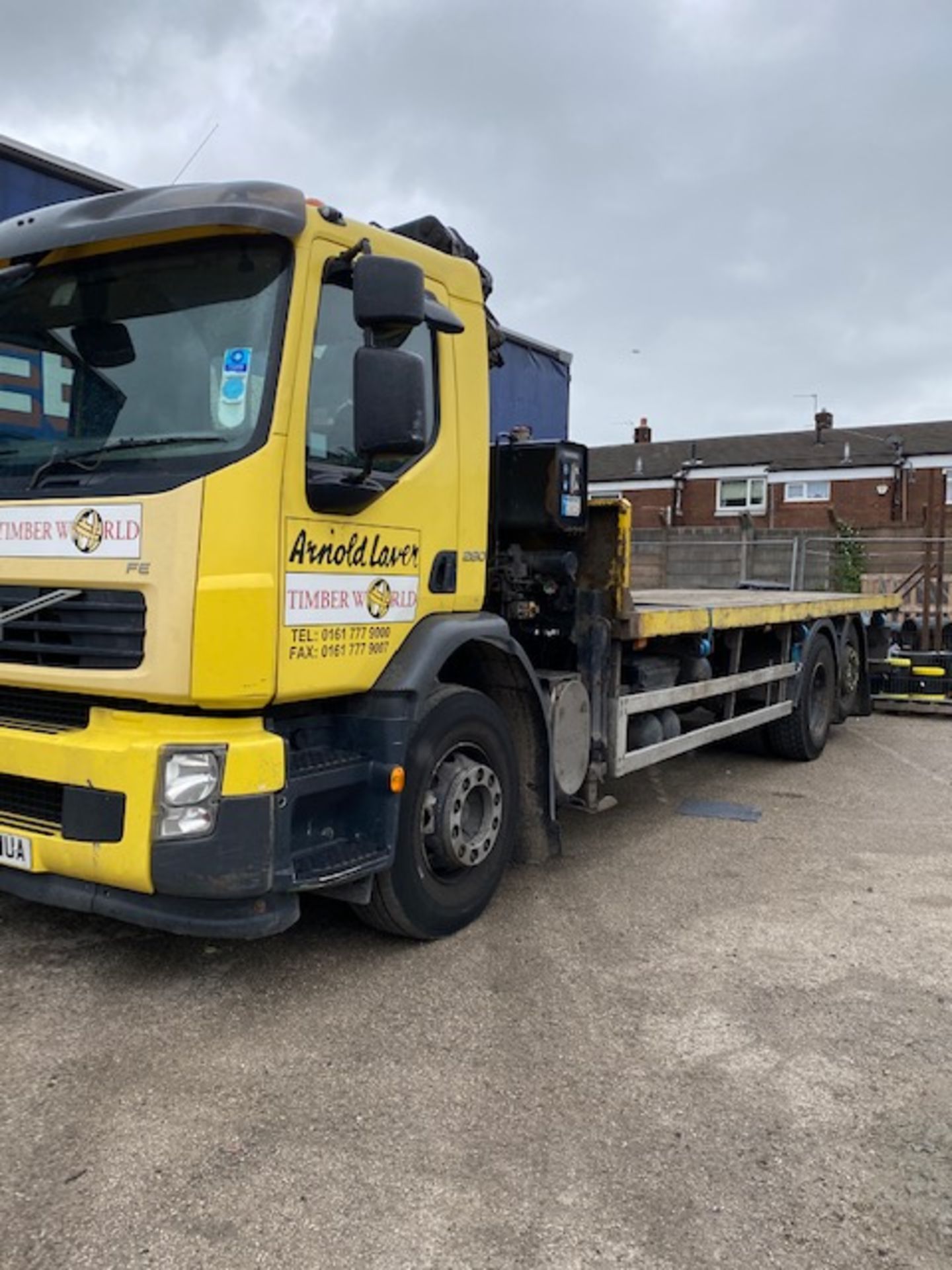 2008 VOLVO FE-280 FLATBED WITH HIAB - Image 9 of 14