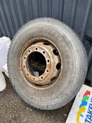 1 X USED TYRES WITH RIM TO SUIT TRACTOR UNIT