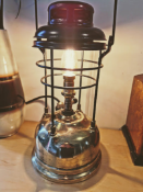 Retro Vintage Industrial Edison Style Brass Tilley Table Lamp - Steampunk