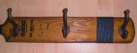 Retro Cricket Bat Coat Hook Hooks Mounted with Fixings