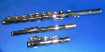 Silver plated Italian Flute By Ventiana Complete with Case