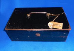 Vintage Cash box Till Metal Lockable Cash box Till with Tray Including Key
