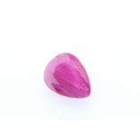 Loose Pear Shape Burmese Ruby 1.31 Carats