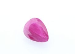 Loose Pear Shape Burmese Ruby 1.31 Carats