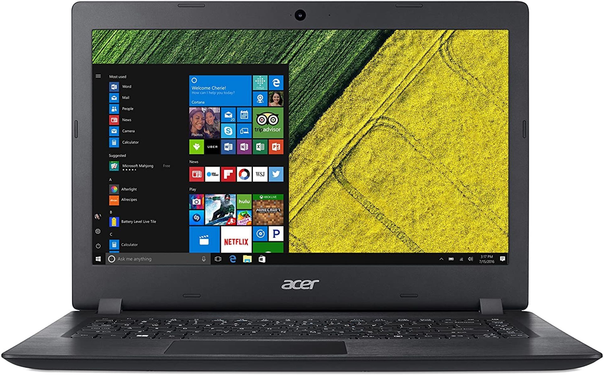 (M1) 1 x GRADE B - Acer Aspire 1 14-Inch Notebook - (Black) (Intel Pentium N4200 Processor, 4 G...