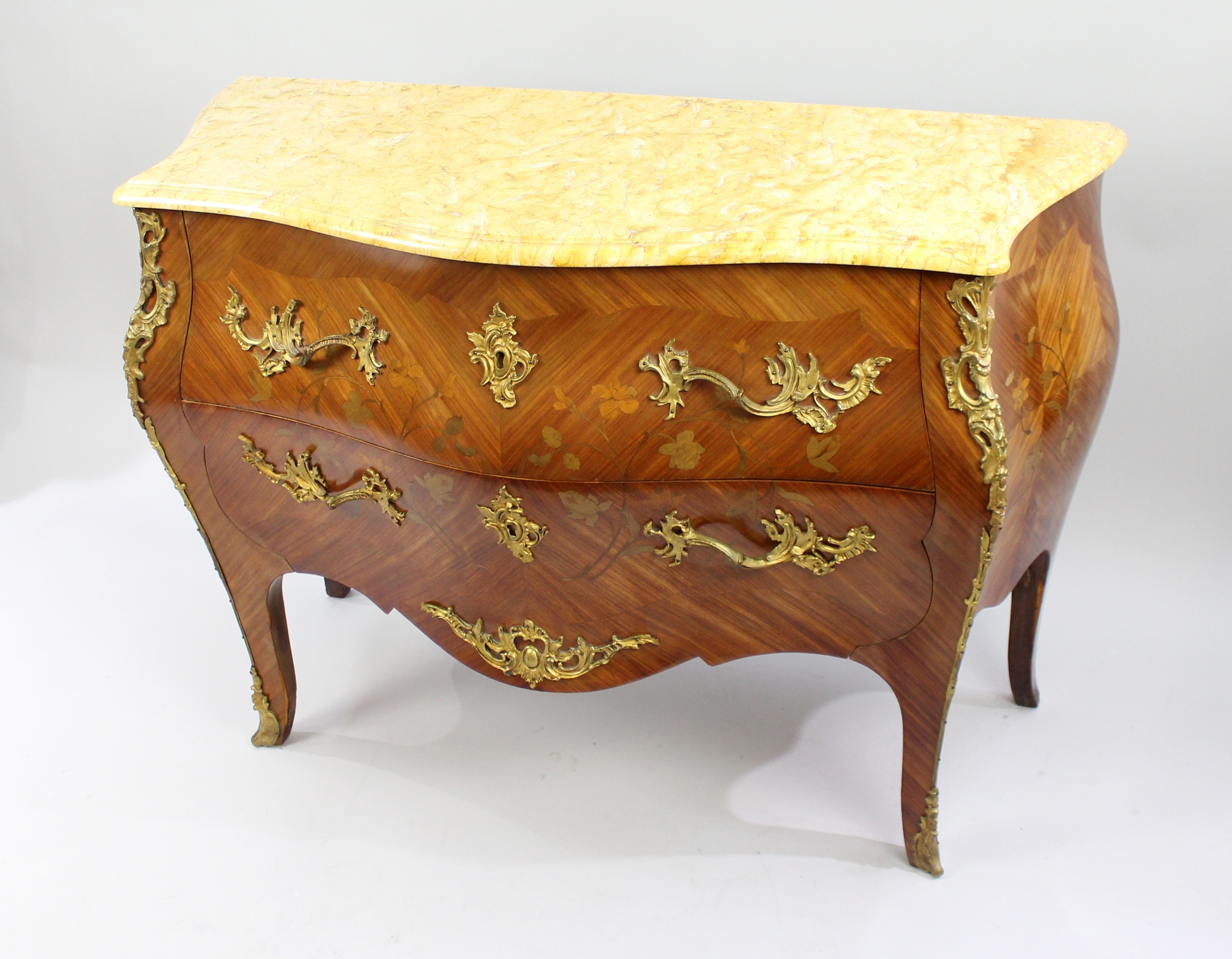 French Bombé Marble Topped Kingwood Commode c.1910 - Image 2 of 16