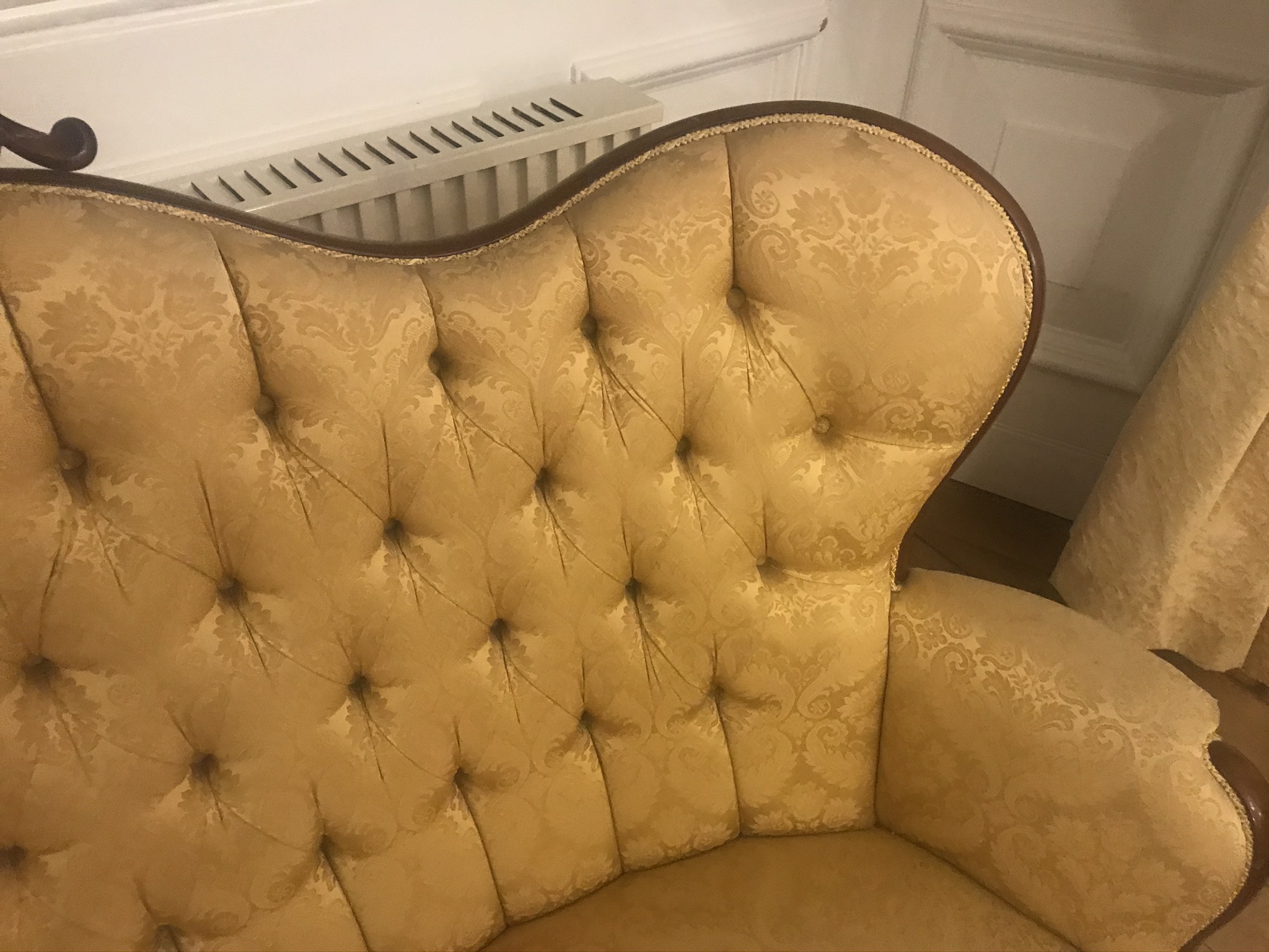 Two Seater Swept Back Upholstered Sofa - Image 5 of 12