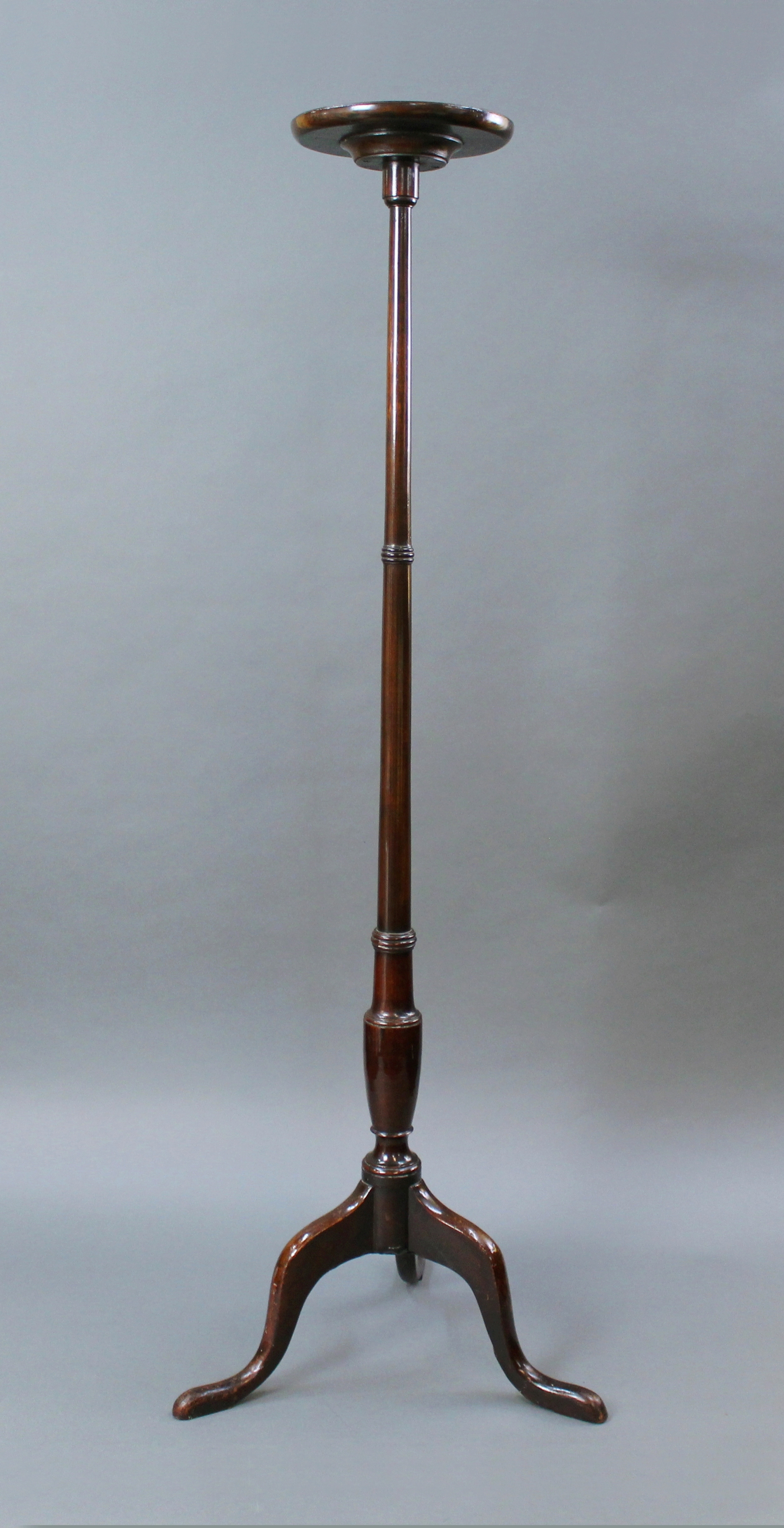 Antique Slender Georgian Mahogany Pedestal