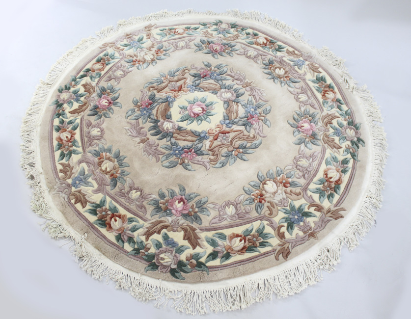 Thick Pile Wool Circular 6 ft Rug