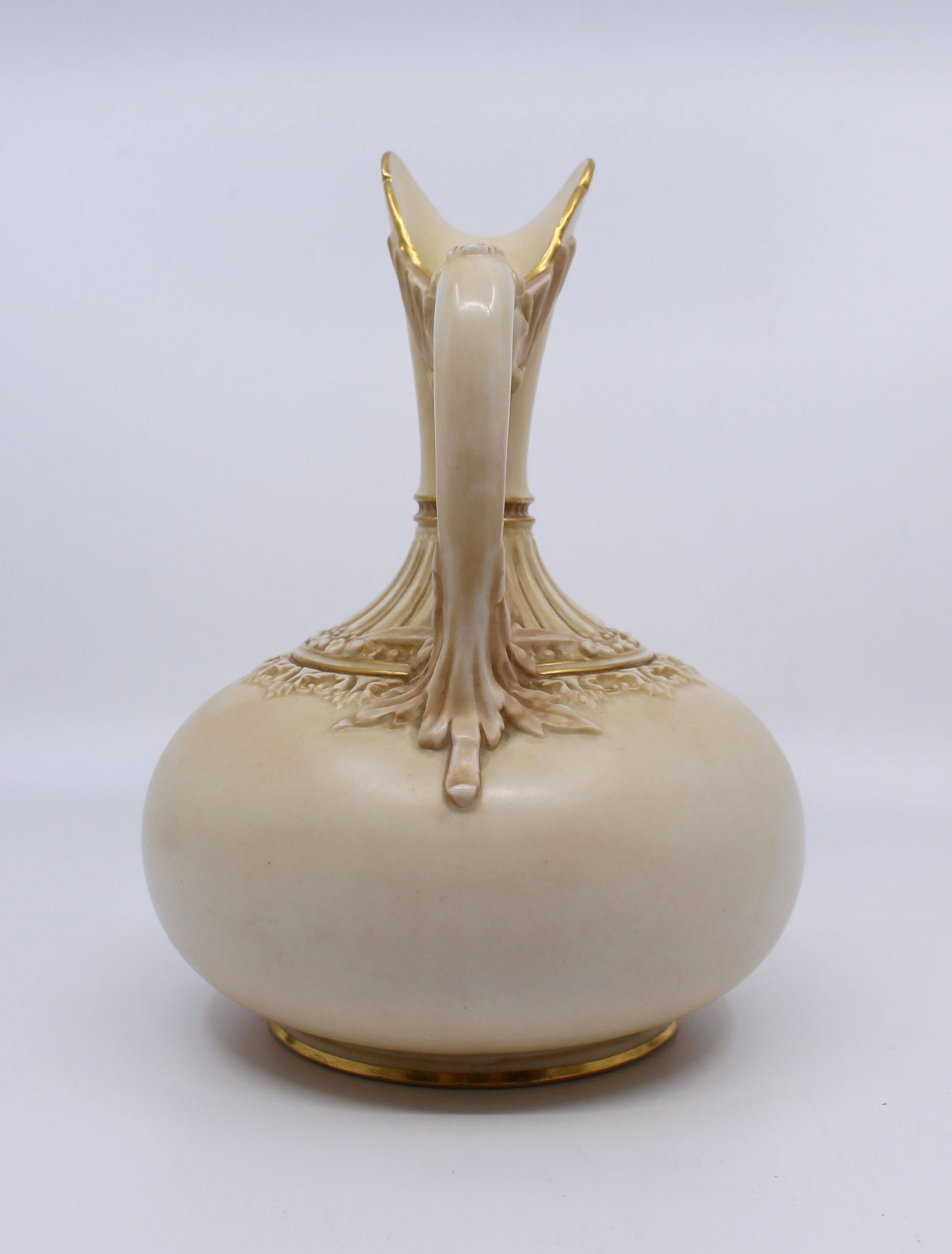 Victorian Royal Worcester Blush 1136 Jug 1887 - Image 3 of 8