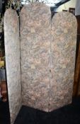 Large Three Fold Upholstered Screen Room Divider