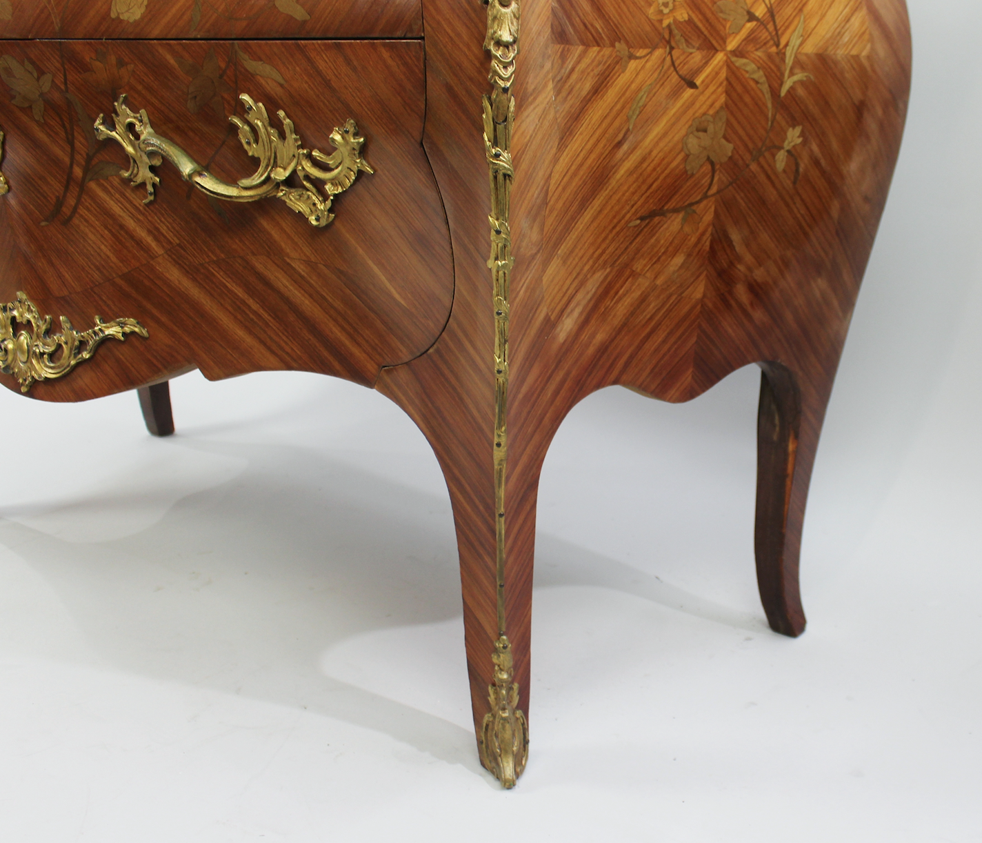 French Bombé Marble Topped Kingwood Commode c.1910 - Image 14 of 16