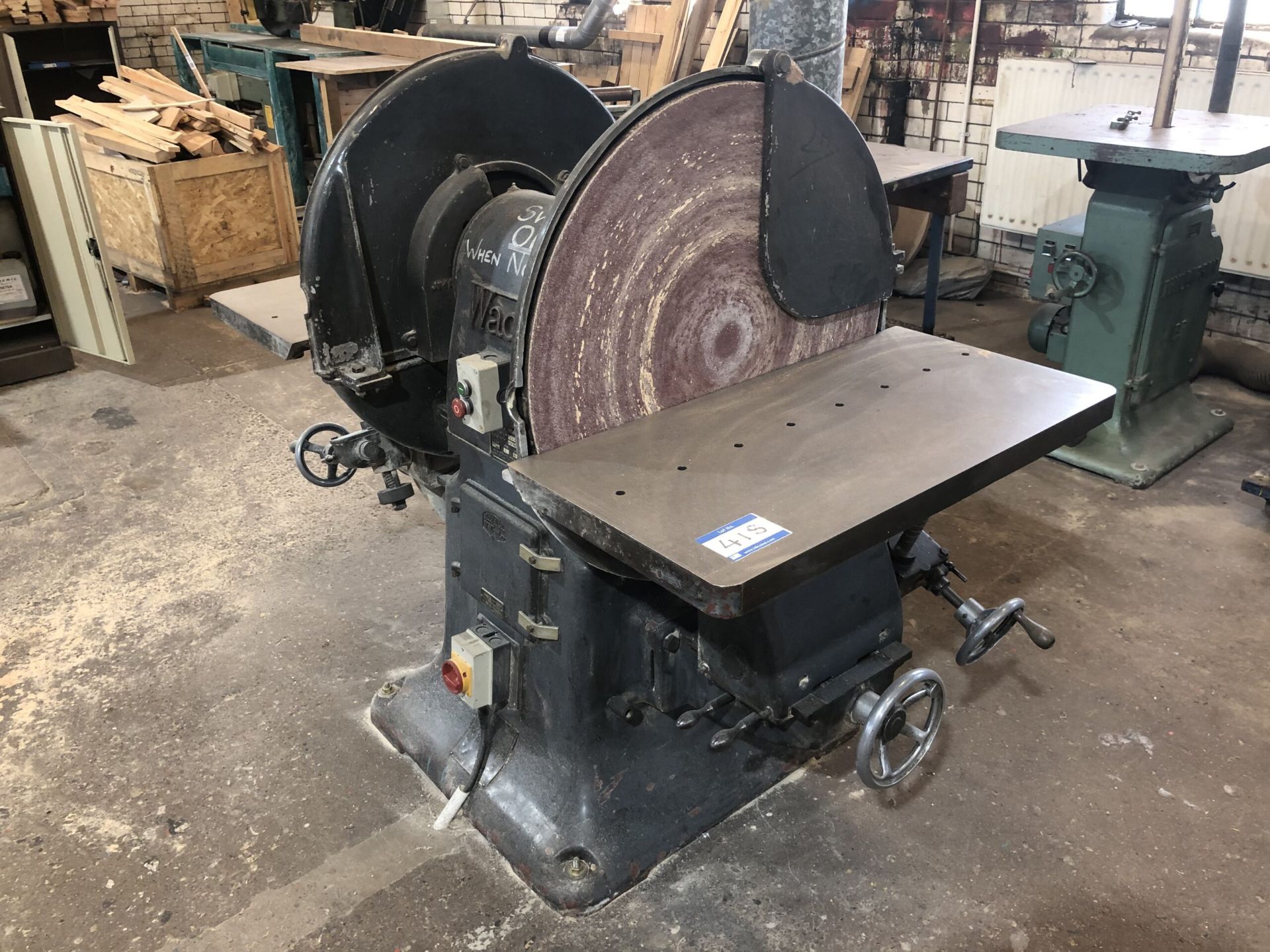 Wadkin Double Disc Sander