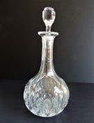 Antique Victorian Onion Shaped Crystal Decanter