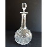 Antique Victorian Onion Shaped Crystal Decanter