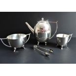 Antique Art Deco Silver Plate Coffee Set