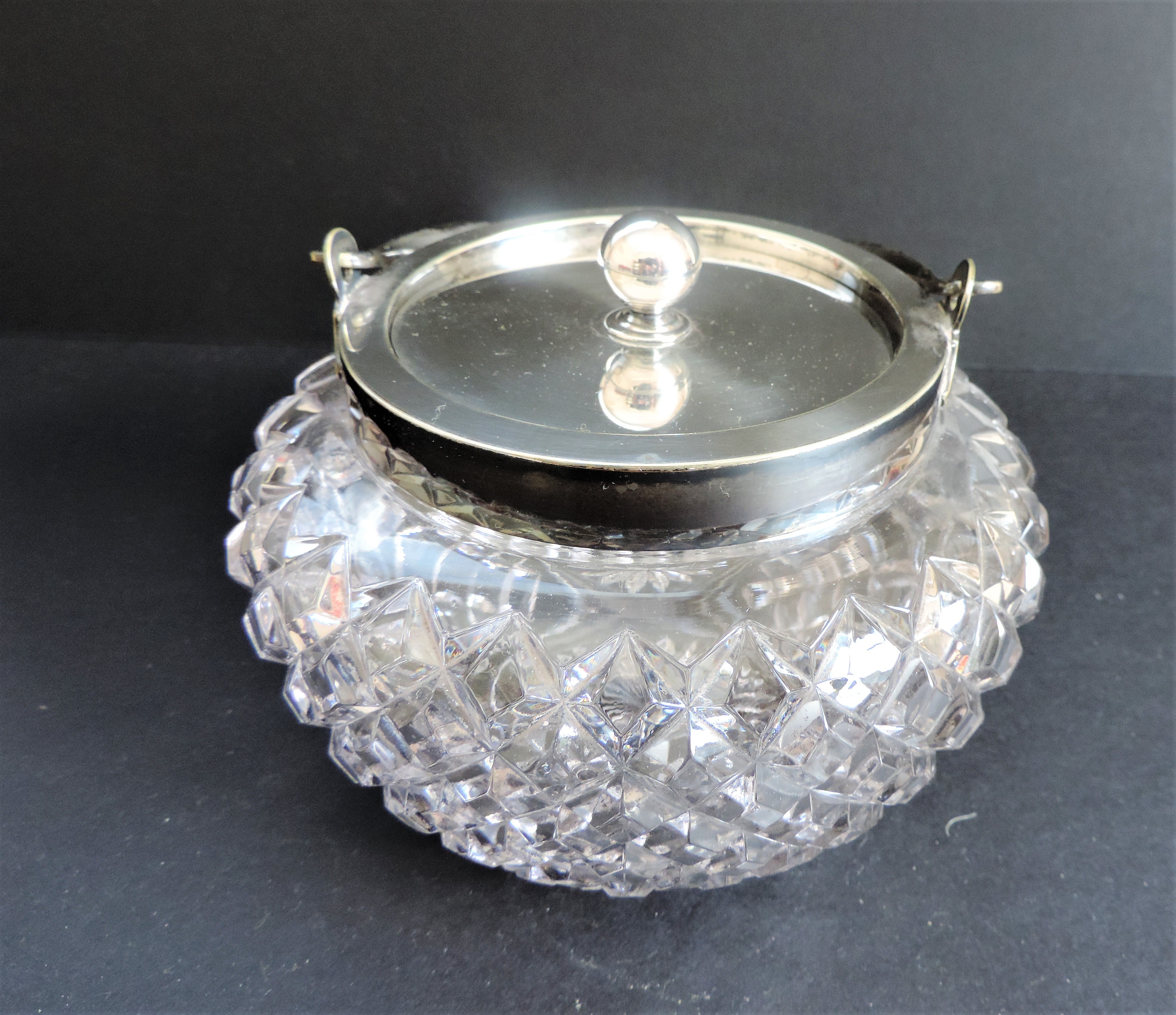 Vintage Cut Glass Ice Bucket