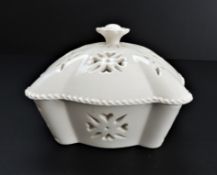 Staffordshire Creamware Trinket Box