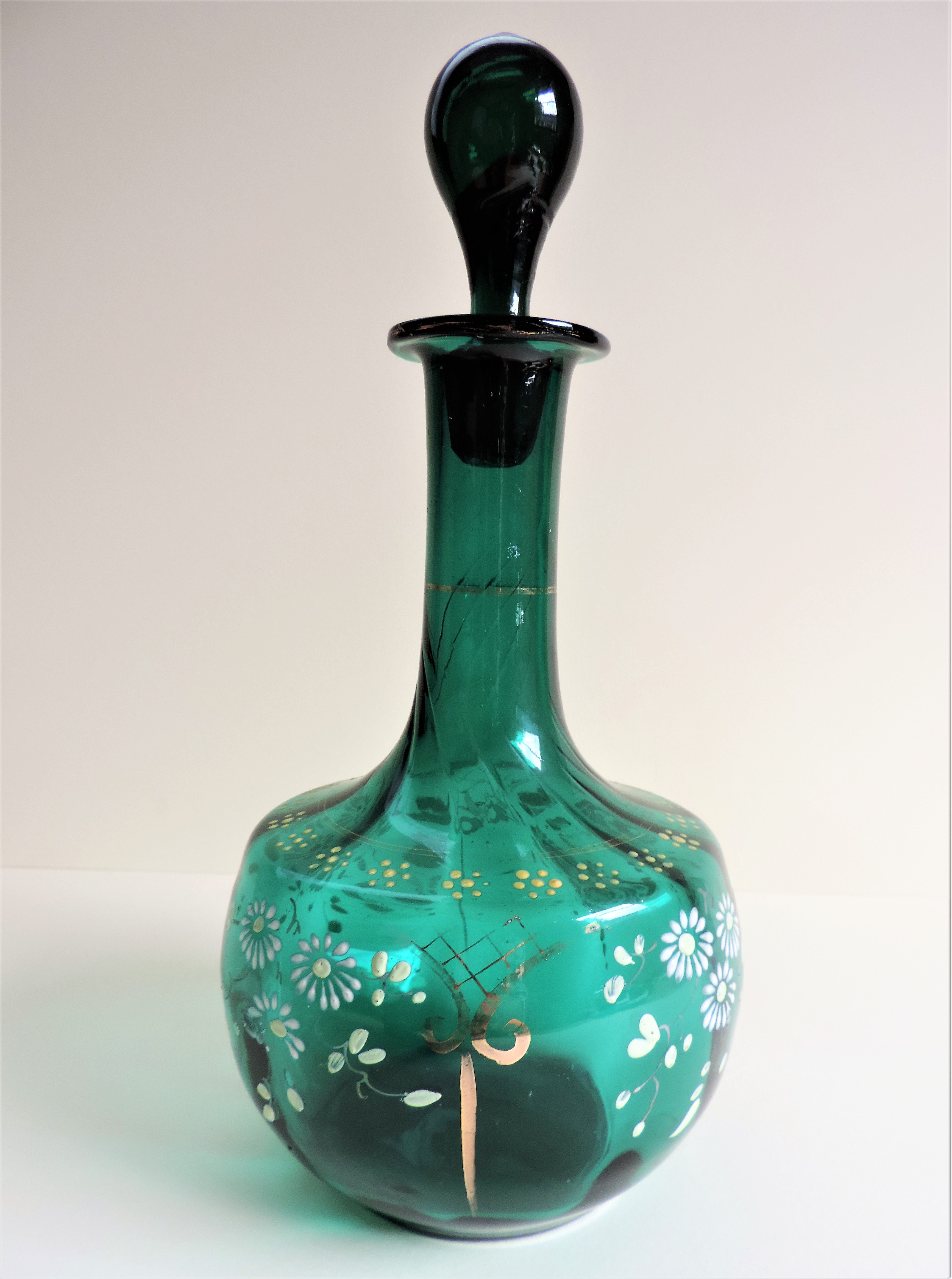 Vintage Hand Painted Decanter - Image 6 of 7