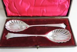 Antique Silver Plate Serving Spoons