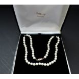 White Pearl Necklace 23 inches