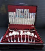 44 Piece Silver Plated Cutlery Set