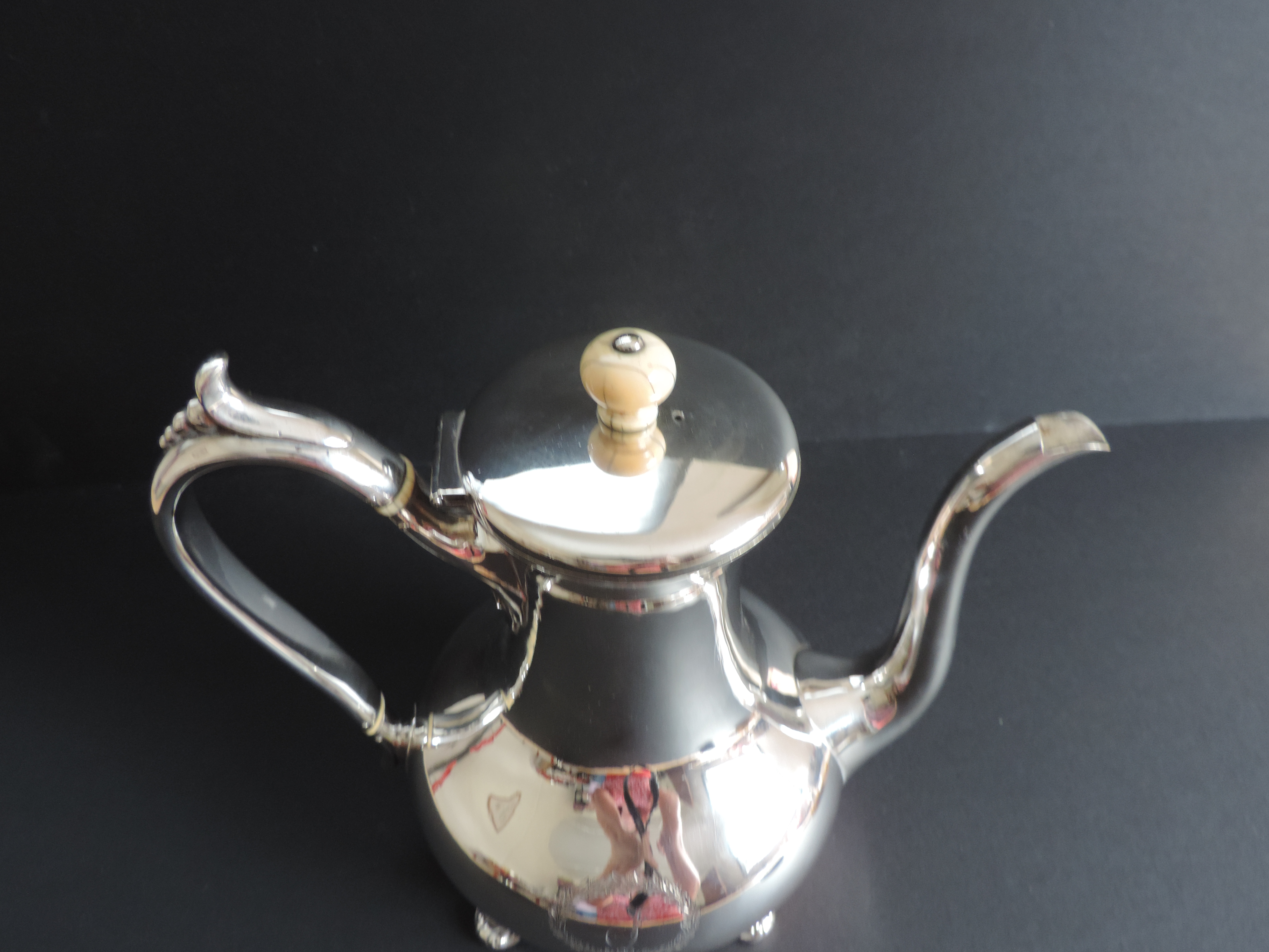 Antique Victorian Silver Plate Coffee Pot - Image 9 of 11