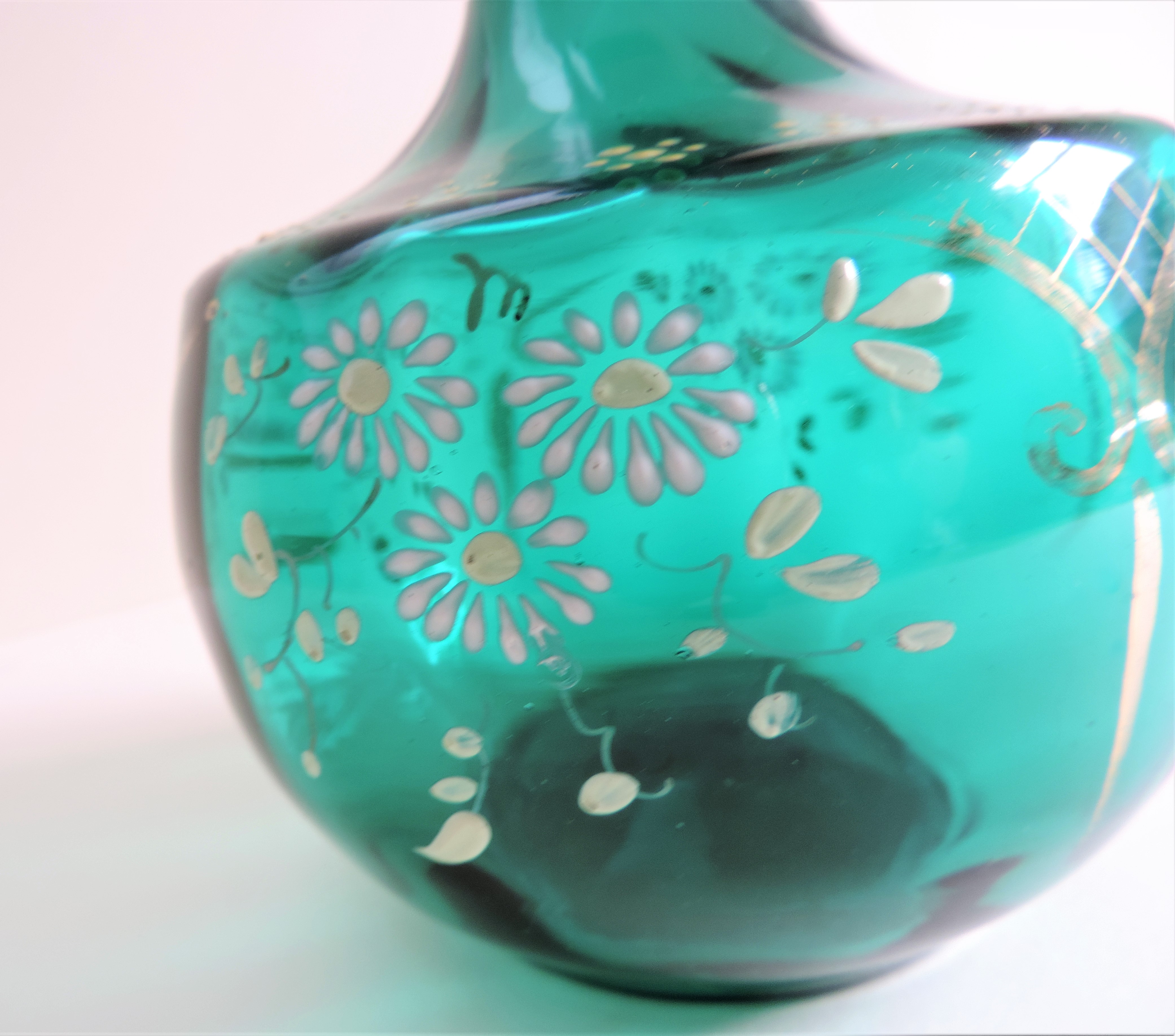 Vintage Hand Painted Decanter - Image 5 of 7