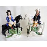 Antique Staffordshire DIck Turpin and Tom King Figures