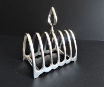 Antique Mappin & Webb Silver Plate Toast Rack